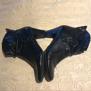 Black Scrunch Ankle Boots